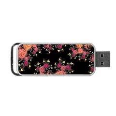 Fractal Fantasy Art Design Swirl Portable Usb Flash (one Side) by Celenk