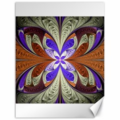 Fractal Splits Silver Gold Canvas 18  X 24   by Celenk