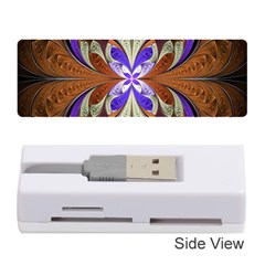 Fractal Splits Silver Gold Memory Card Reader (stick)  by Celenk