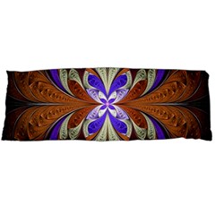 Fractal Splits Silver Gold Body Pillow Case (dakimakura) by Celenk