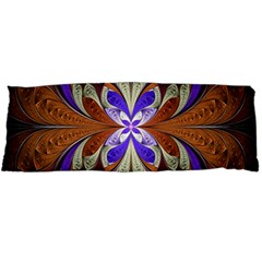 Fractal Splits Silver Gold Body Pillow Case Dakimakura (two Sides) by Celenk