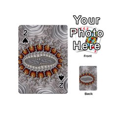 Fractal Fantasy Design Imagination Playing Cards 54 (mini)  by Celenk