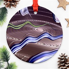 Art Design Decoration Card Color Ornament (round) by Celenk