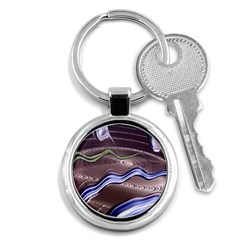 Art Design Decoration Card Color Key Chains (round)  by Celenk