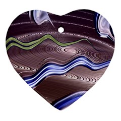 Art Design Decoration Card Color Heart Ornament (two Sides)