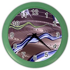 Art Design Decoration Card Color Color Wall Clocks by Celenk