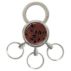 Texture Pattern Background 3-Ring Key Chains