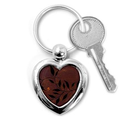 Texture Pattern Background Key Chains (Heart) 