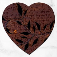 Texture Pattern Background Jigsaw Puzzle (Heart)