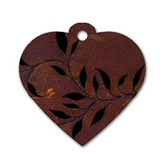 Texture Pattern Background Dog Tag Heart (One Side)