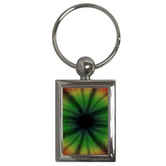 Sunflower Digital Flower Black Hole Key Chains (rectangle)  by Celenk