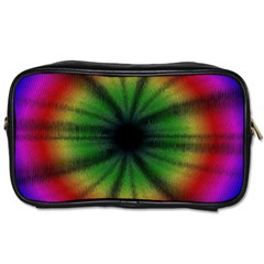 Sunflower Digital Flower Black Hole Toiletries Bags by Celenk