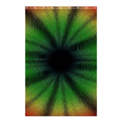 Sunflower Digital Flower Black Hole Shower Curtain 48  X 72  (small) 