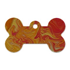 Texture Pattern Abstract Art Dog Tag Bone (two Sides) by Celenk