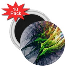 Fractal Art Paint Pattern Texture 2 25  Magnets (10 Pack)  by Celenk