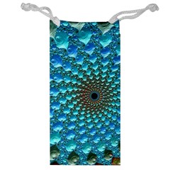 Fractal Art Design Pattern Jewelry Bag by Celenk