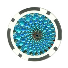 Fractal Art Design Pattern Poker Chip Card Guard (10 Pack) by Celenk