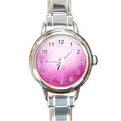 Ombre Round Italian Charm Watch by ValentinaDesign