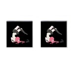 Scorpio Girl Cufflinks (Square) Front(Pair)