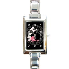 Scorpio Girl Rectangle Italian Charm Watch by Valentinaart