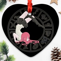 Scorpio Girl Ornament (heart) by Valentinaart