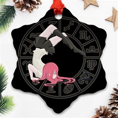 Scorpio Girl Snowflake Ornament (two Sides) by Valentinaart