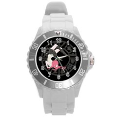 Scorpio Girl Round Plastic Sport Watch (l) by Valentinaart