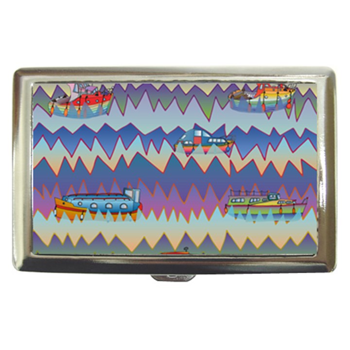 Zig zag boats Cigarette Money Cases