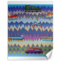 Zig zag boats Canvas 18  x 24  