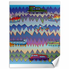 Zig zag boats Canvas 36  x 48  