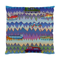 Zig Zag Boats Standard Cushion Case (two Sides)