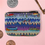 Zig zag boats Mini Coin Purses Back