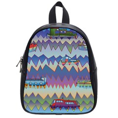 Zig zag boats School Bag (Small)