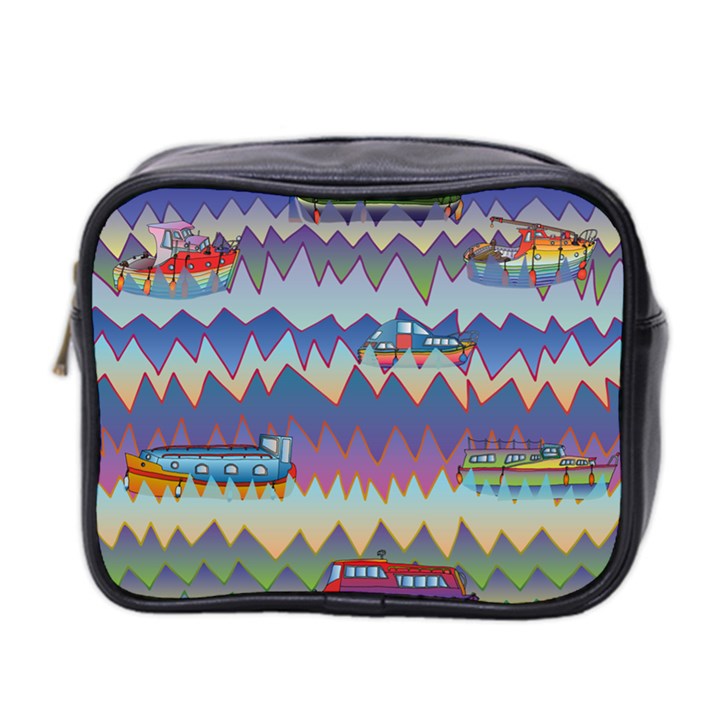 Zig zag boats Mini Toiletries Bag 2-Side