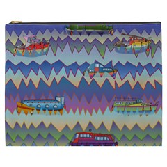 Zig zag boats Cosmetic Bag (XXXL) 