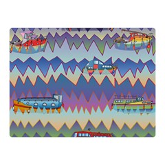 Zig zag boats Double Sided Flano Blanket (Mini) 