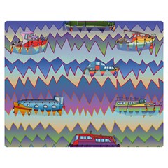 Zig Zag Boats Double Sided Flano Blanket (medium)  by CosmicEsoteric