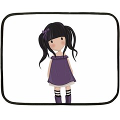 Dolly Girl In Purple Fleece Blanket (mini)