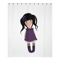 Dolly Girl In Purple Shower Curtain 60  X 72  (medium)  by Valentinaart