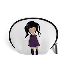 Dolly Girl In Purple Accessory Pouches (small)  by Valentinaart