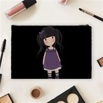 Dolly girl in purple Cosmetic Bag (Large)  Back