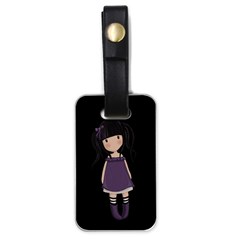 Dolly Girl In Purple Luggage Tags (one Side)  by Valentinaart