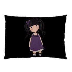 Dolly Girl In Purple Pillow Case (two Sides) by Valentinaart