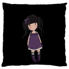 Dolly Girl In Purple Standard Flano Cushion Case (one Side) by Valentinaart