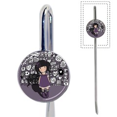 Dolly Girl In Purple Book Mark by Valentinaart