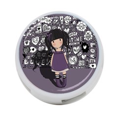 Dolly Girl In Purple 4-port Usb Hub (one Side) by Valentinaart