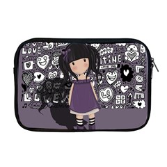 Dolly Girl In Purple Apple Macbook Pro 17  Zipper Case by Valentinaart