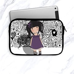 Dolly Girl In Purple Apple Ipad Mini Zipper Cases by Valentinaart