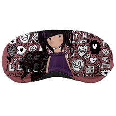 Dolly Girl In Purple Sleeping Masks by Valentinaart