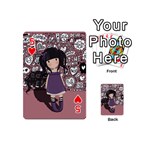 Dolly girl in purple Playing Cards 54 (Mini)  Front - Heart5